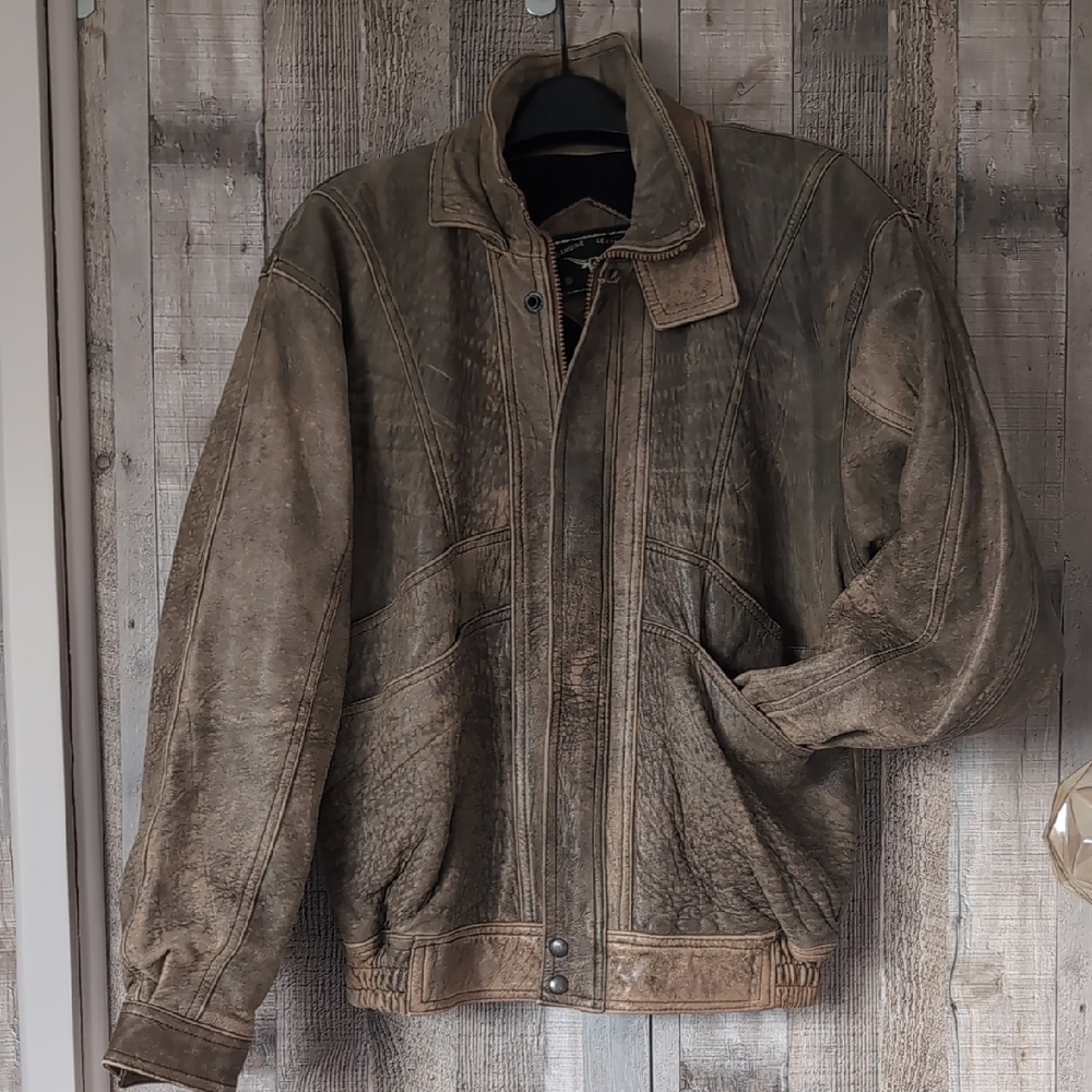 Men's Brown Leather Jacket